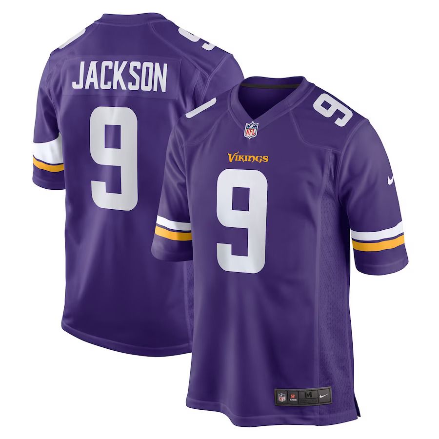 Men Minnesota Vikings #9 Trishton Jackson Nike Purple Game NFL Jersey